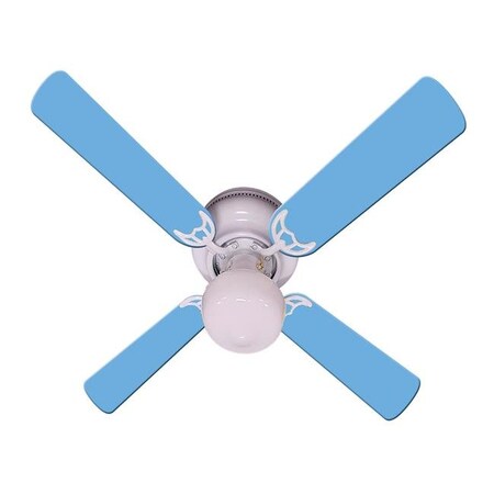 Emblem 42 in. New Kids Room Decor Ceiling Fan; Blue EM983680